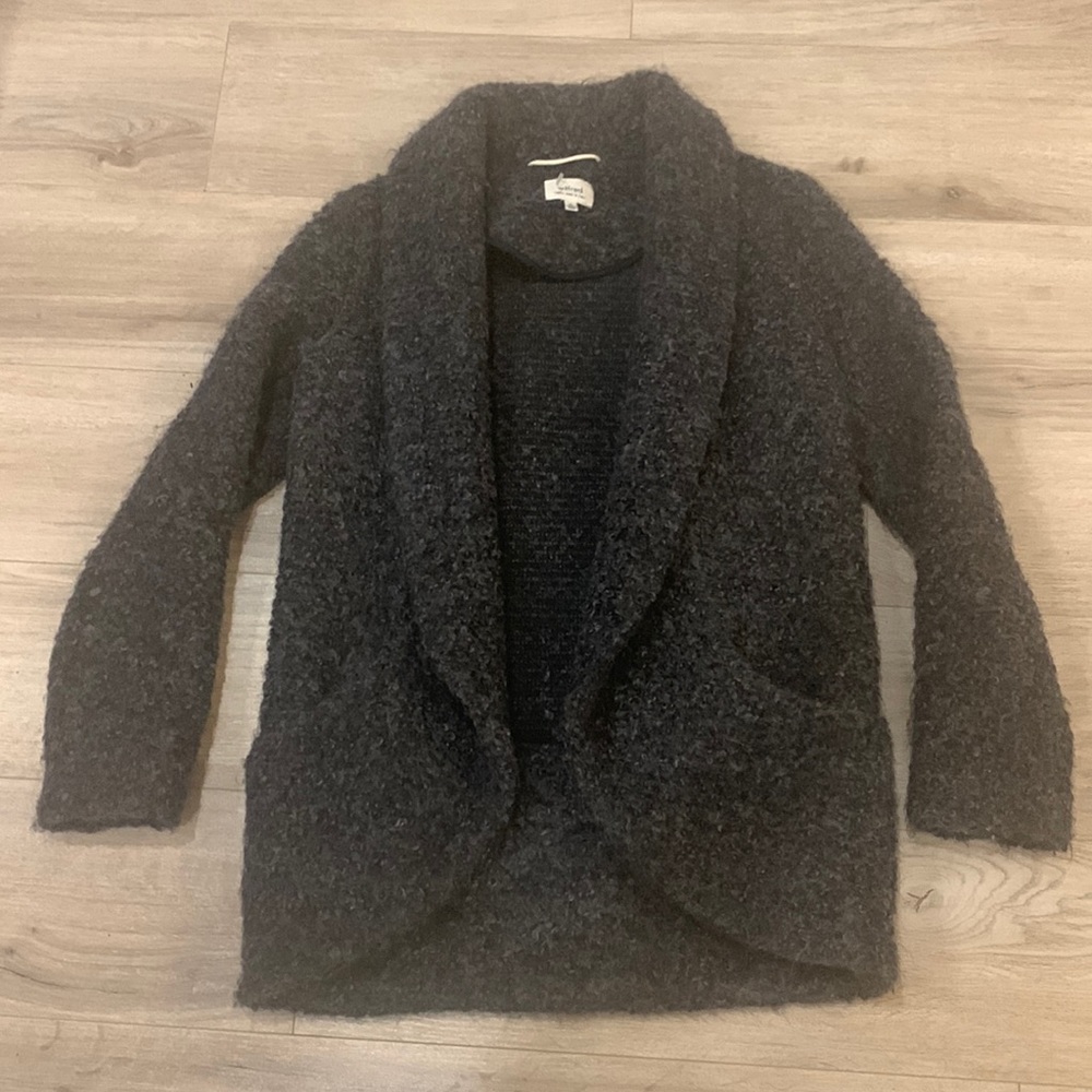 Wilfred thick wool sweater jacket